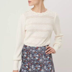 Loft Large Cream Sweater (NWT)